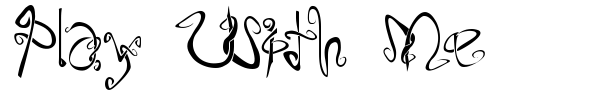 Play With Me font preview